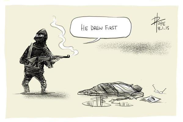 Светът осъди атентата в Париж с карикатури (Снимки)