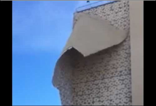 Буря унищожи фасадата на санирана сграда в Хърватия