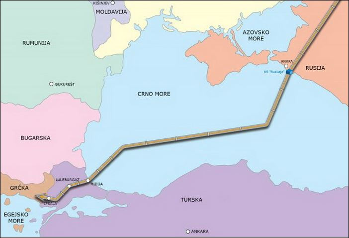 Газпром обяви трасето на „Турски поток“