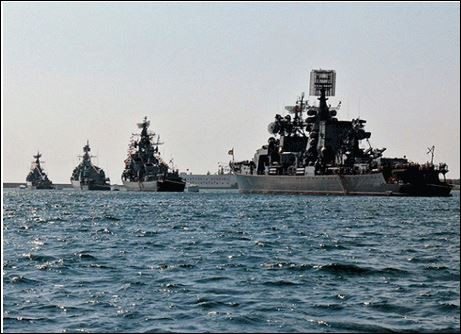 Русия тества флота в Черно море, дни след договора в Минск