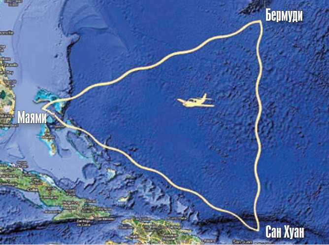 Бермудският триъгълник е времеви портал – твърди пилот
