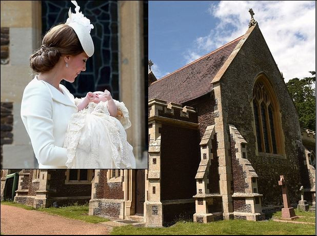 Кръстиха принцеса Шарлот в църквата на Даяна (Нови снимки)