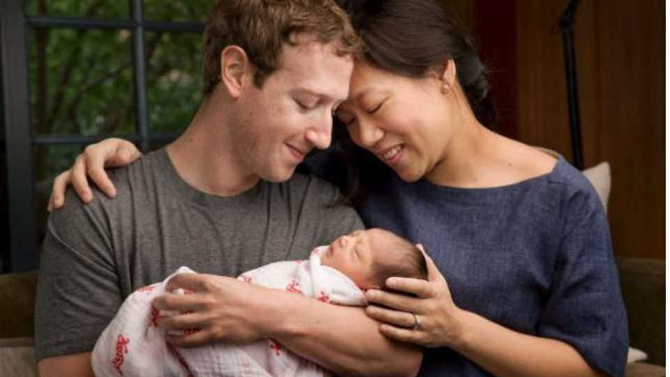 ЧЕСТИТО! Марк Зукърбърг и Присила се похвалиха с бебето си (Снимка)