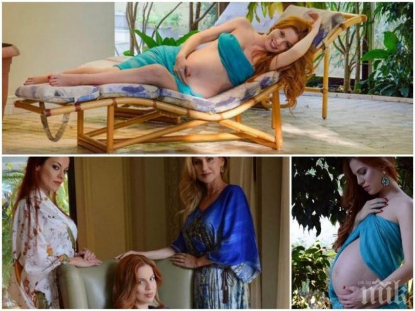 Илиана Раева показа бременната си щерка
