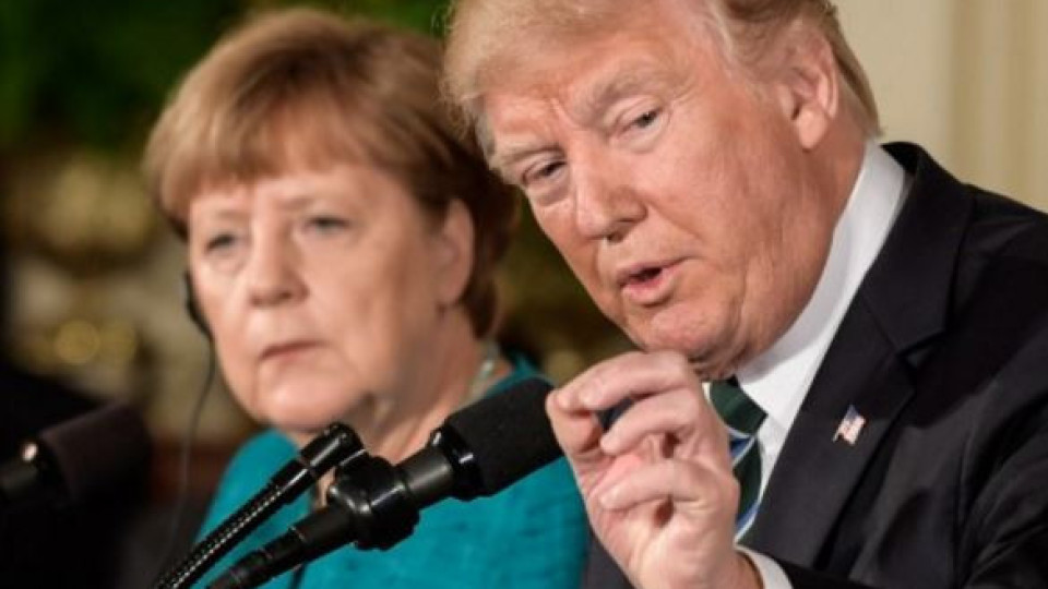 Тръмп замаза гафа с Меркел: Безкрайно уважавам Ангела и Германия!