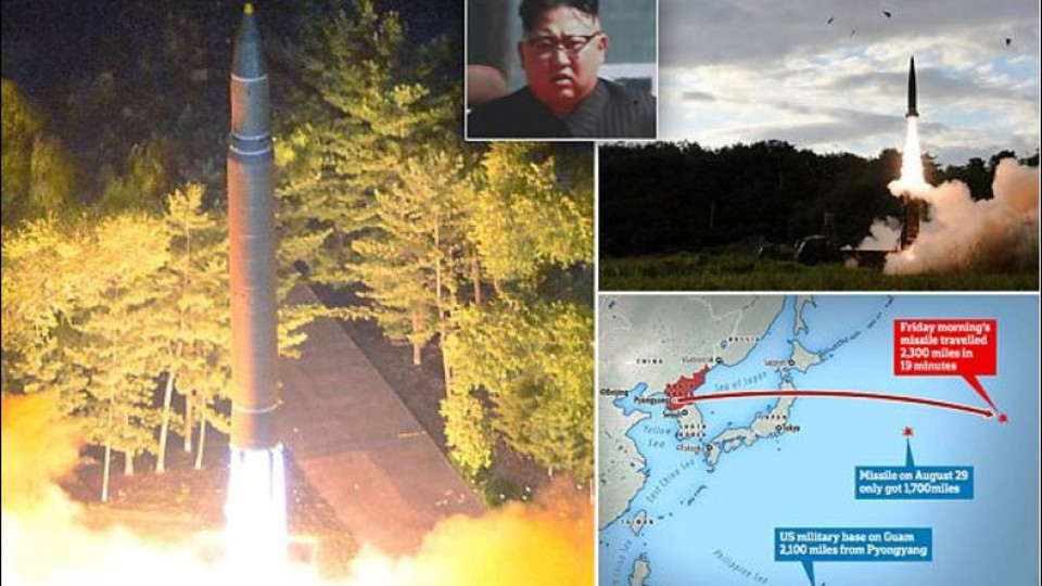 Ким Чен Ун заплаши: Ще ударим Гуам! (Япония обяви извънредно положение)
