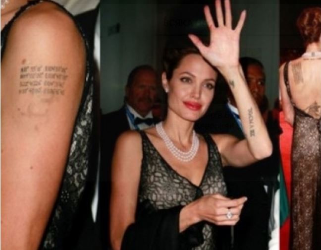 Анджелина Джоли разкри тайната на десетките си татуировки (Вижте какво значат)