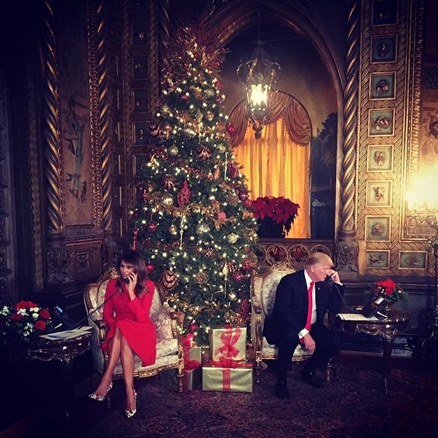 Доналд Тръмп и Мелания прекараха най-хубавата си Коледа откакто са заедно(Вижте как)