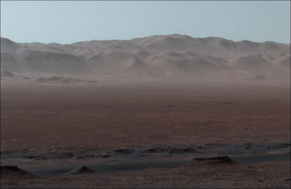 Марс посиня! Уникални снимки на "червената планета"