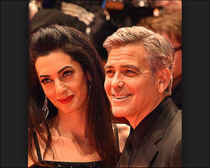 Какъв развод? Джордж Клуни води Амал на романтична вечеря в Холивуд
