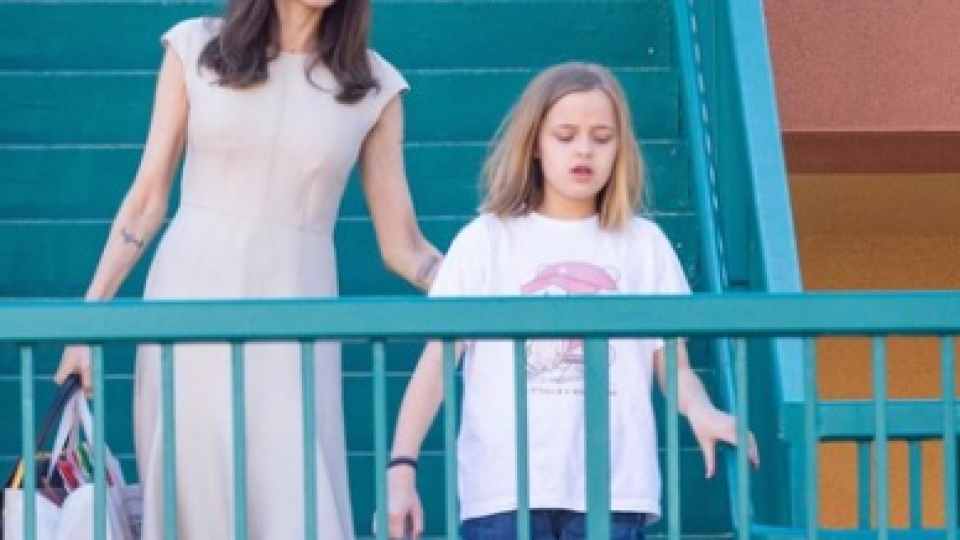 Копие на мама? Анджелина Джоли и Вивиан пазаруват за Коледа (На кого прилича близначката?)