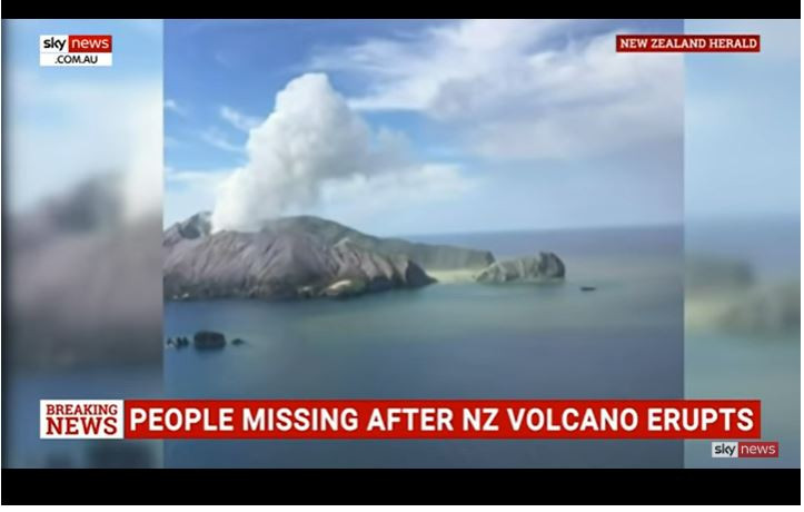 Кошмар в Нова Зеландия заради вулкан сн. You Tube 