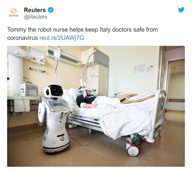 Робот спасява лекари в Италия