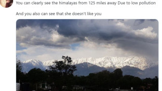 След 30 години смог! В Индия видяха върховете на Хималаите (Уникални снимки)