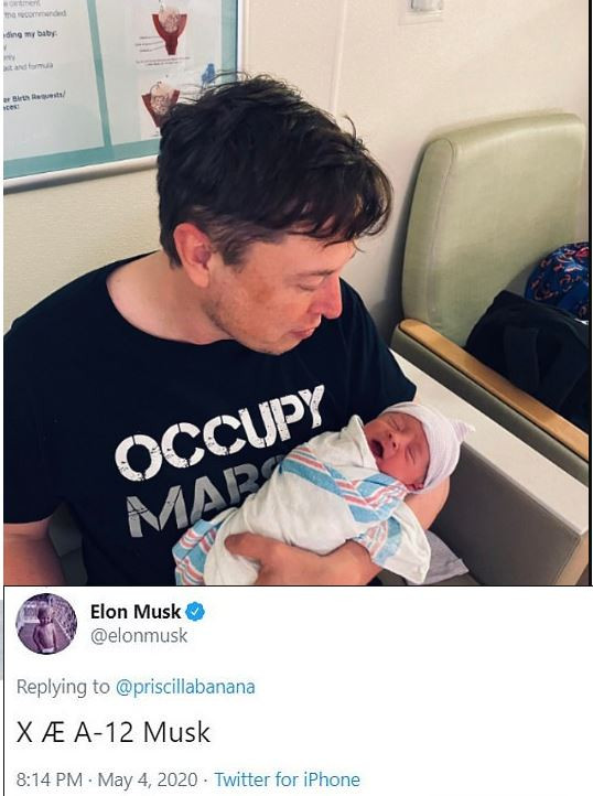 Илон Мъск стана татко на момченце сн. Twitter