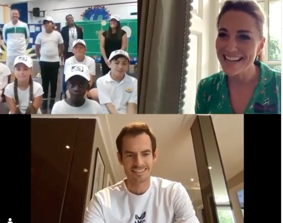 Кейт Мидълтън изненада млади тенисисти като включи Анди Мъри в техния разговор сн. Инстаграм