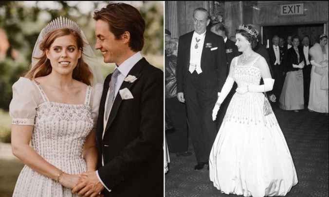 Принцеса Беатрис се омъжи в оригиналната рокля на кралицата сн. Инстаграм 