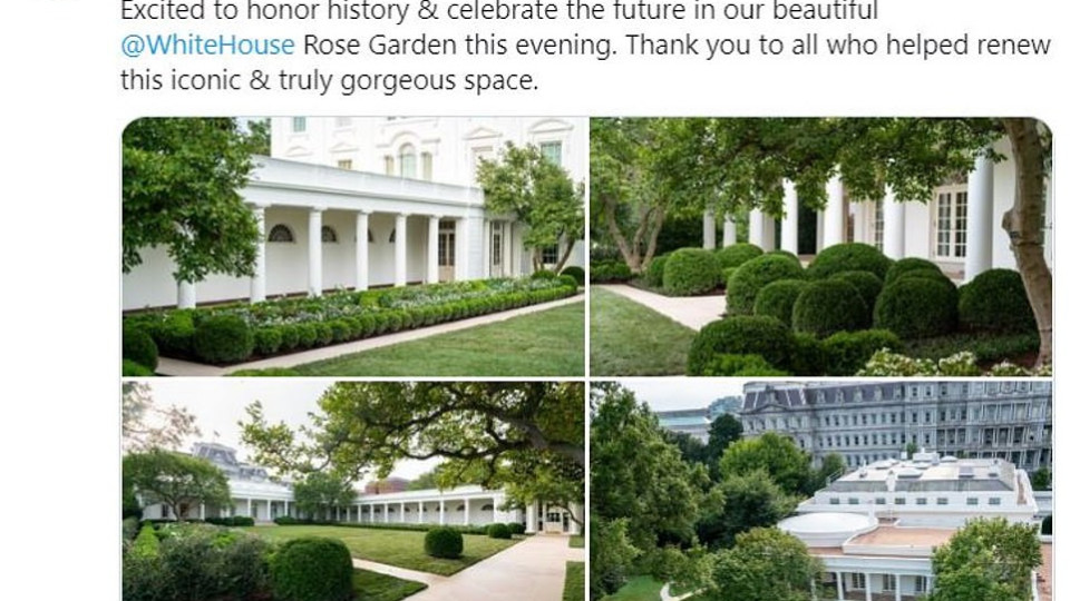 Мелания Тръмп пръсна милиони за градините в Белия дом (Снимки на преобразената резиденция)