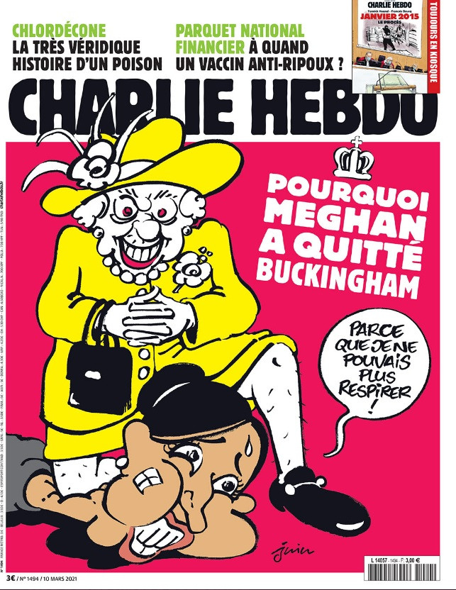 „Шарли ебдо“ вбеси Елизабет Втора (ФОТО)