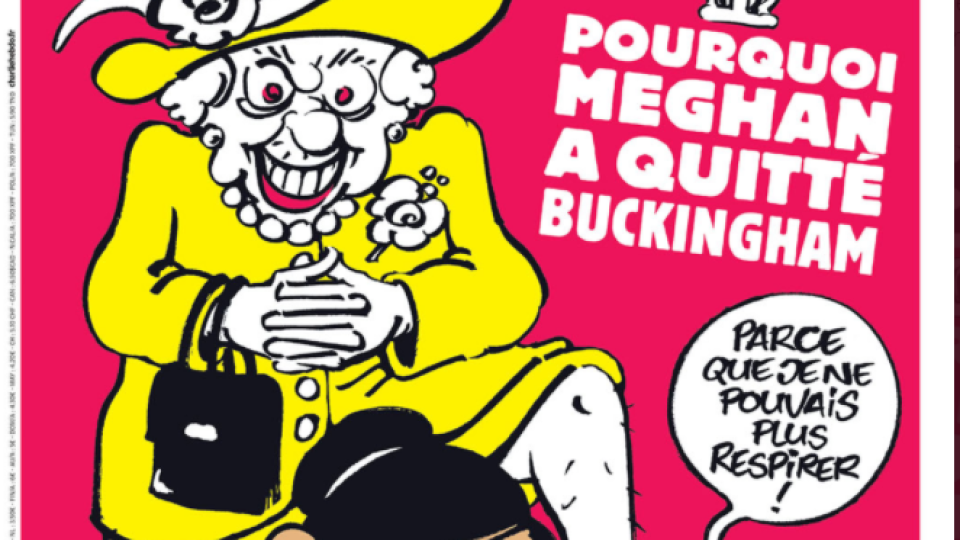 Шарли Ебдо се подигра с кралицата и Меган Маркъл (Британците бесни)