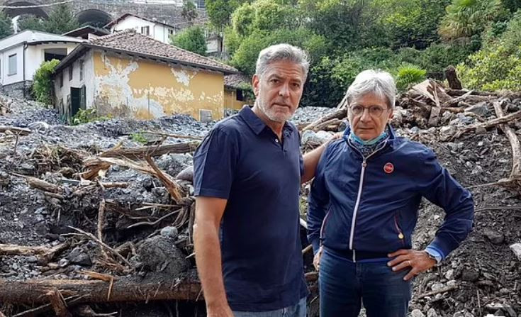 Джордж Клуни бедства край езерото Комо (Домът на актьора се превърна в капан при наводнението)