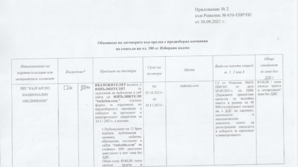 Платена форма