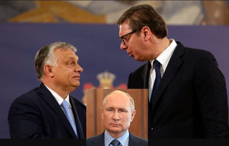 Орбан и Вучич в сянката на Путин сн. Интернет