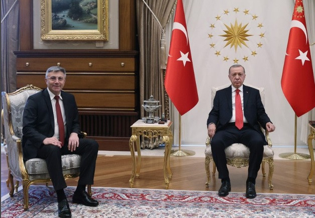 Реджеп Ердоган прие Мустафа Карадайъ в президентския дворец в Анкара - Снимка 3