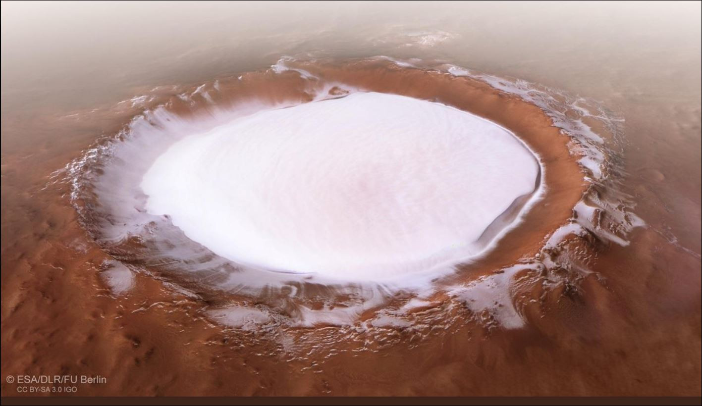 Зимна приказка на Марс сн. ESA