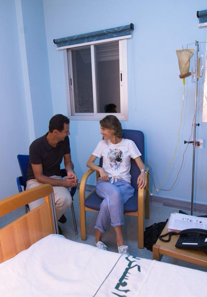 Асма ал Асад с ранен стадий на рак на гърдата сн. Фейсбук