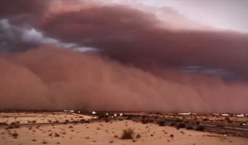 Супер буря погълна Аризона за минути сн. You Tube