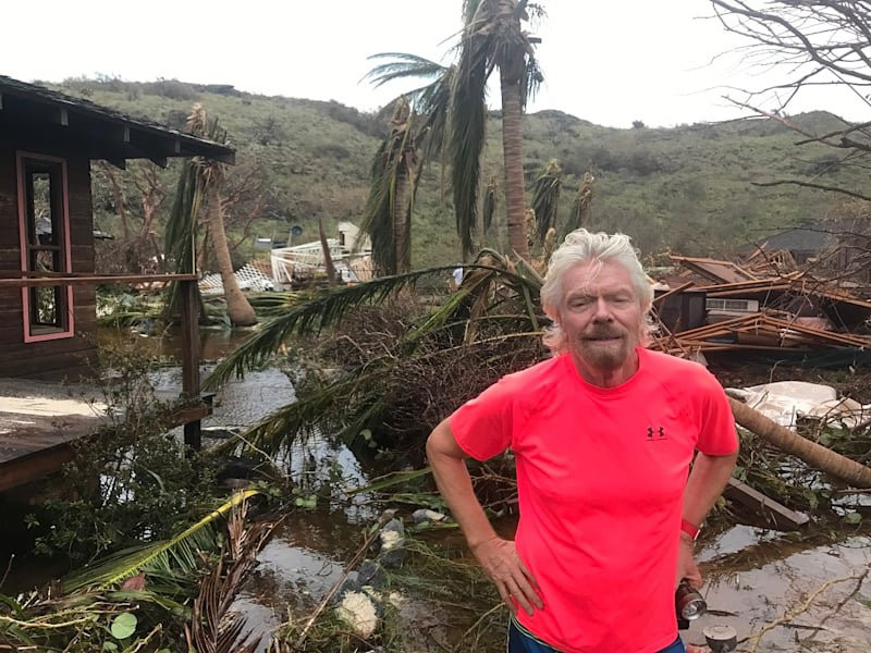 Ричард Брансън показа разрушения остров Некер след "Ирма"