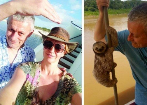 Соломон Паси и Гергана на екзотична екскурзия в Бразилия (Вижте как се забавляват)