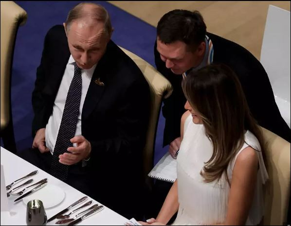 Владимир Путин и Мелания Тръмп заедно на срещата на Г-20