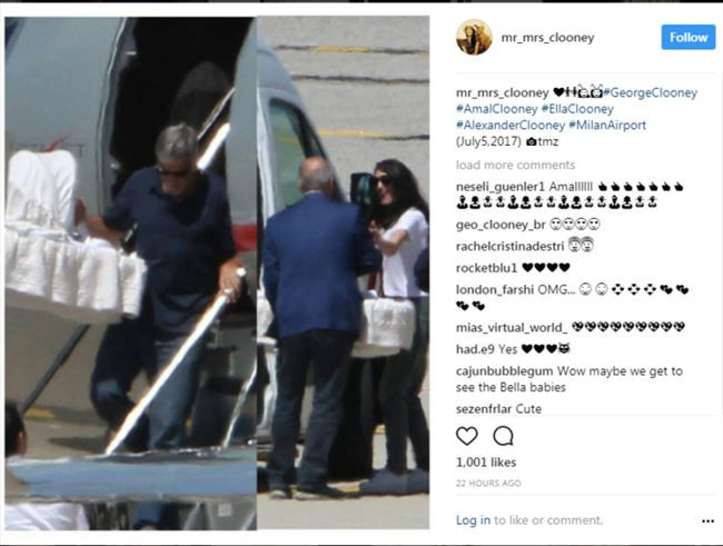 Джордж и Амал отпътуваха за Италия с децата 