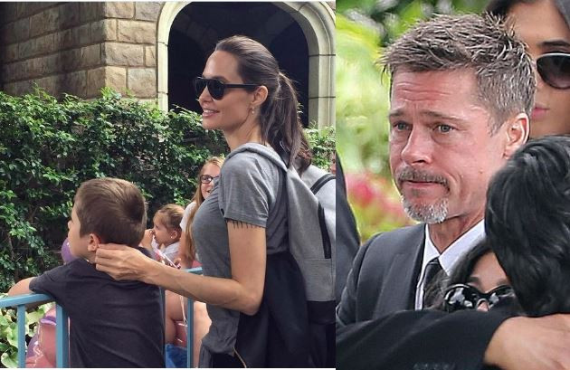 Анджелина Джоли отсвири Брад от рождения ден на Шайло 