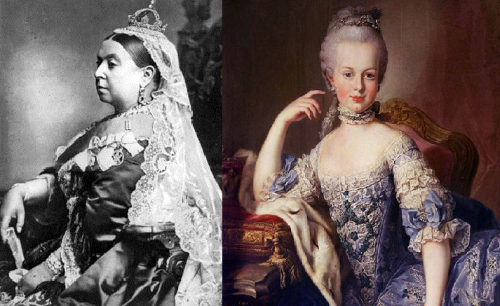 Кралица Виктория и Мария-Антоанета са емблеми в историята