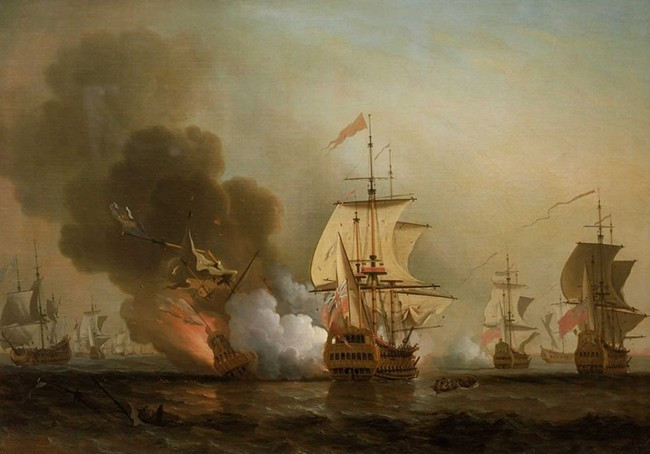 Английски кораби потапят "Сан Хосе"