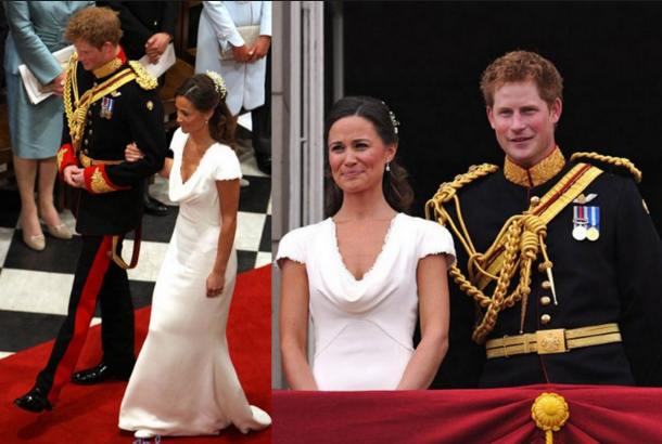 Принц Хари и Пипа на сватбата на Уилям и Кейт