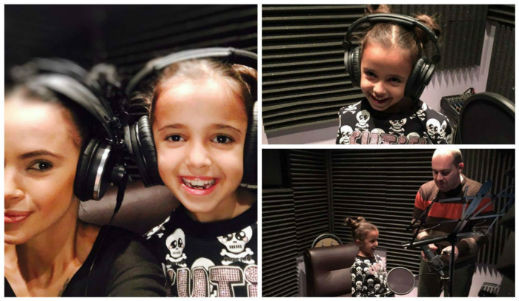 Ето и първите снимки от звукозаписното студио, където Марая прави първите си стъпки в бъдещата кариера на музикална звезда