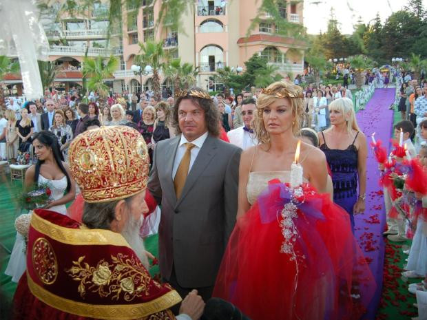 Сватбата на Стефка Костадинова и Николай Попвасилев през 2007 г.