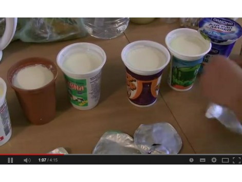 Домашен тест установява състава на киселото мляко