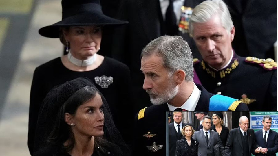 Минискандал на погребението на Елизабет Втора заради испанското кралско семейство (Защо крал Фелипе и Летисия игнорираха Хуан Карлос?)
