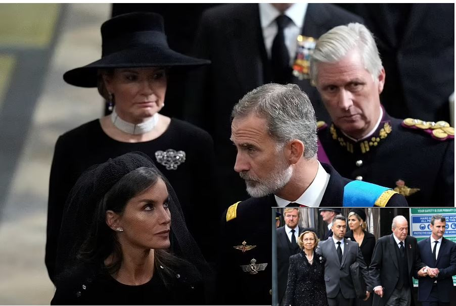 Минискандал на погребението на Елизабет Втора заради испанското кралско семейство (Защо крал Фелипе и Летисия игнорираха Хуан Карлос?)