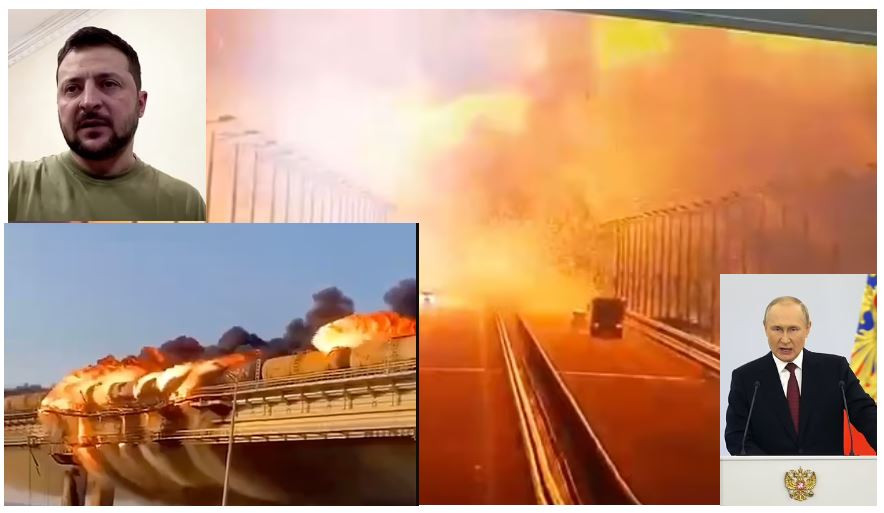 Зеленски се подигра със световния хаос, който създаде: Над Русия май е облачно, след взрива на моста към Крим?! (Изправи ли света пред ядрена война?)