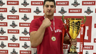 Йордан Цонев е първият абсолютен шампион на турнира по канадска борба WINBET Open