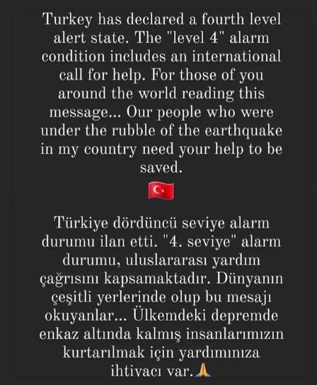 Турските звезди Бергюзар Корел и Халит Ергенч  с апел за помощ за пострадалите от катастрофалните земетресения (Подробности)