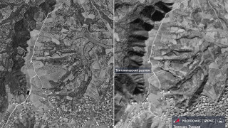 "Роскосмос" показа сателитни СНИМКИ на гигантската пукнатина в Турция след земетресението