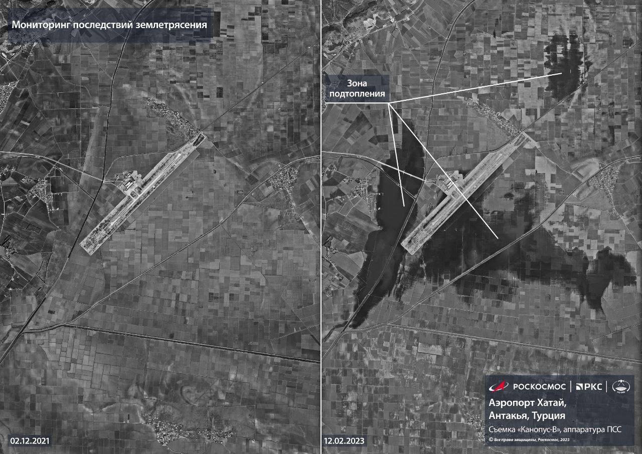 "Роскосмос" показа сателитни СНИМКИ на гигантската пукнатина в Турция след земетресението - Снимка 2