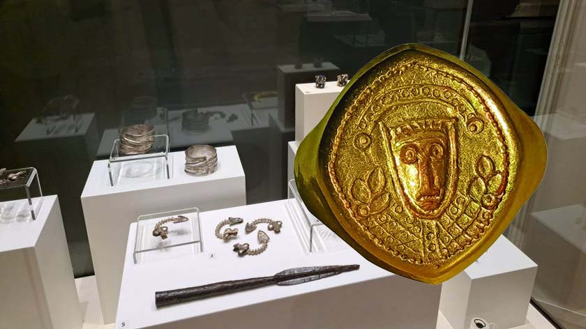 Златен пръстен на хан Омуртаг намерен в Плиска